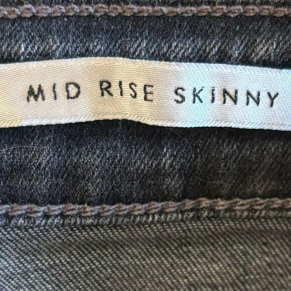 Guess Skinny Black Jeans Mid Rise Size 25 - Picture 15 of 15